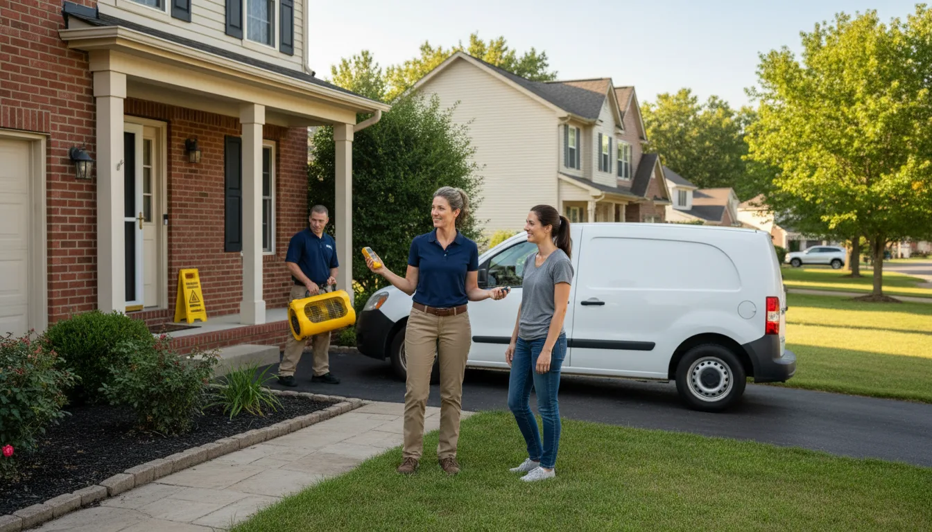 Residential water damage restoration in Malvern, PA